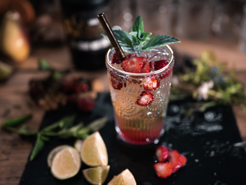 „Nice Day“ der Platzhörsch Cocktail mit Erdbeere