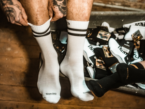 Platzhörsch Socken "TRINK FEST"