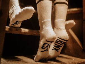 Platzhörsch Socken "TRINK FEST"